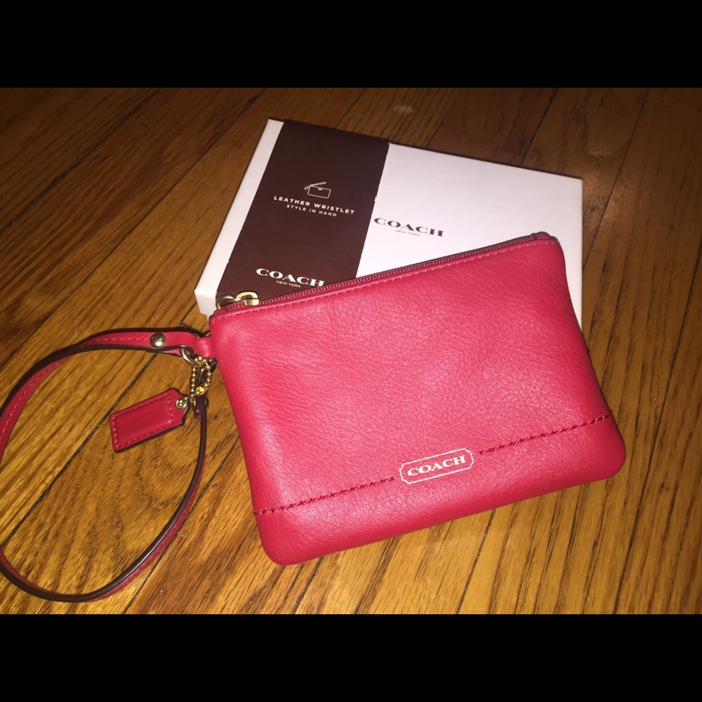 Coach Red Wristlet